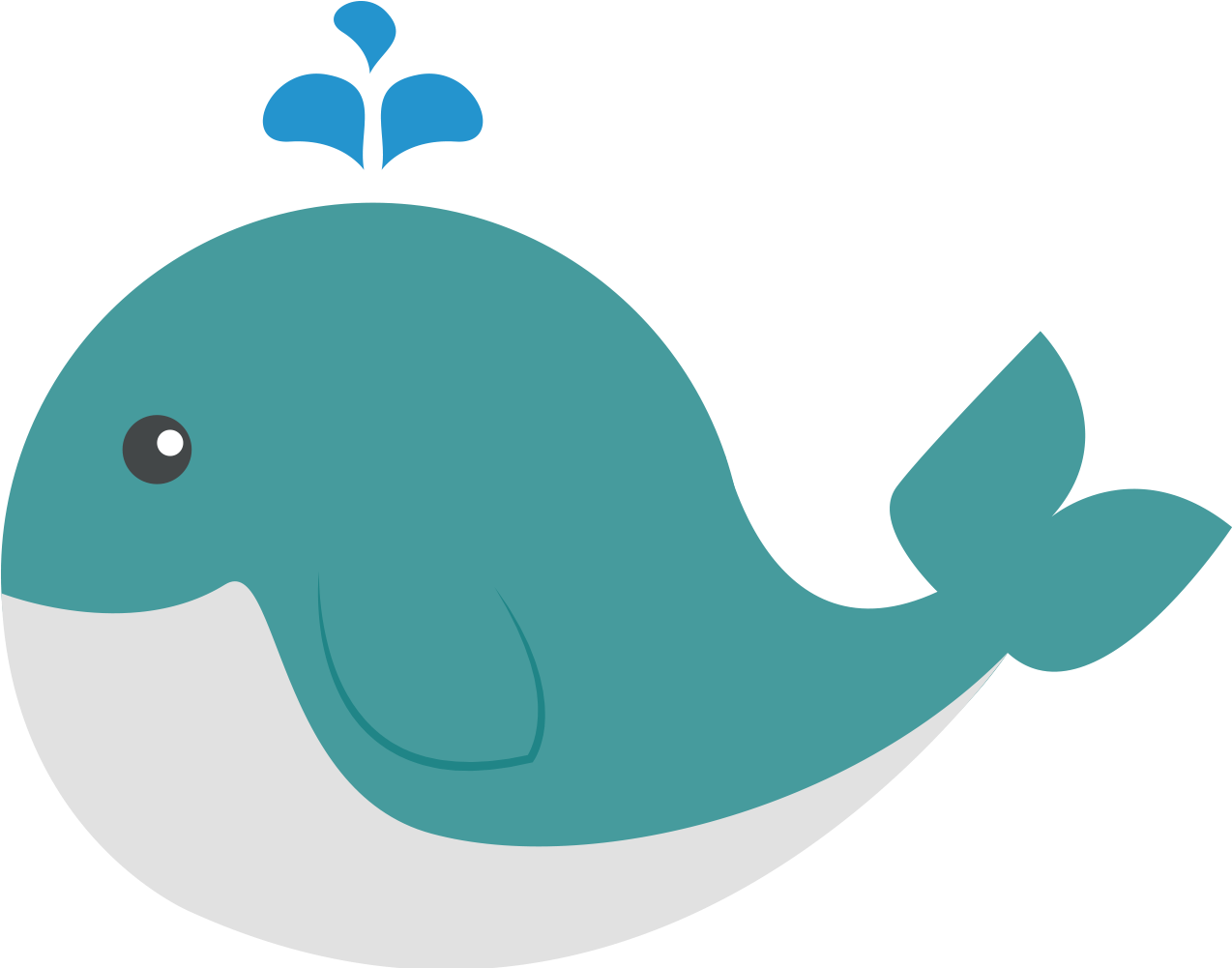 Cute Whale Clip Art At - Cute Whale Png (1500x1000)