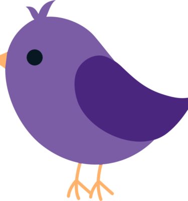 Purple Bird $1000 - Bluebird Clipart (375x400)