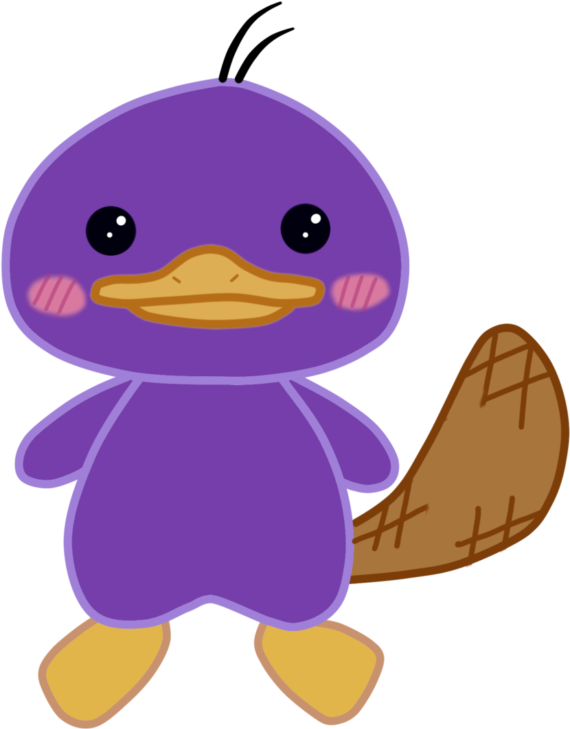 Kawaii Platypus By Elekmario Kawaii Platypus By Elekmario - Cartoon (1024x1411)