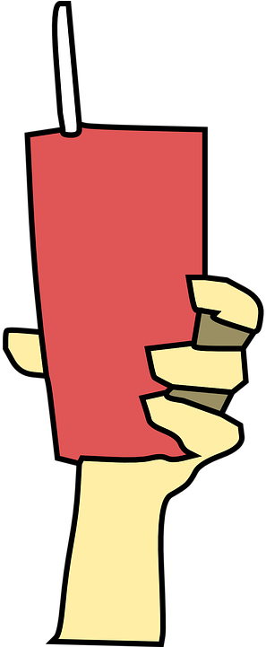 Drinking Straw Cliparts 10, Buy Clip Art - Hand Holding A Drink (360x720)
