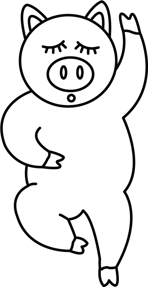 How To Draw A Domestic Pig - Easy To Draw Pig (720x1280)