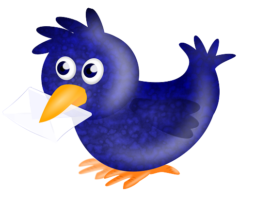 Twitter Carrier Pigeon, Homer, Pigeon, Bird, Envelope, - Globe Vector Love Carrier (640x490)