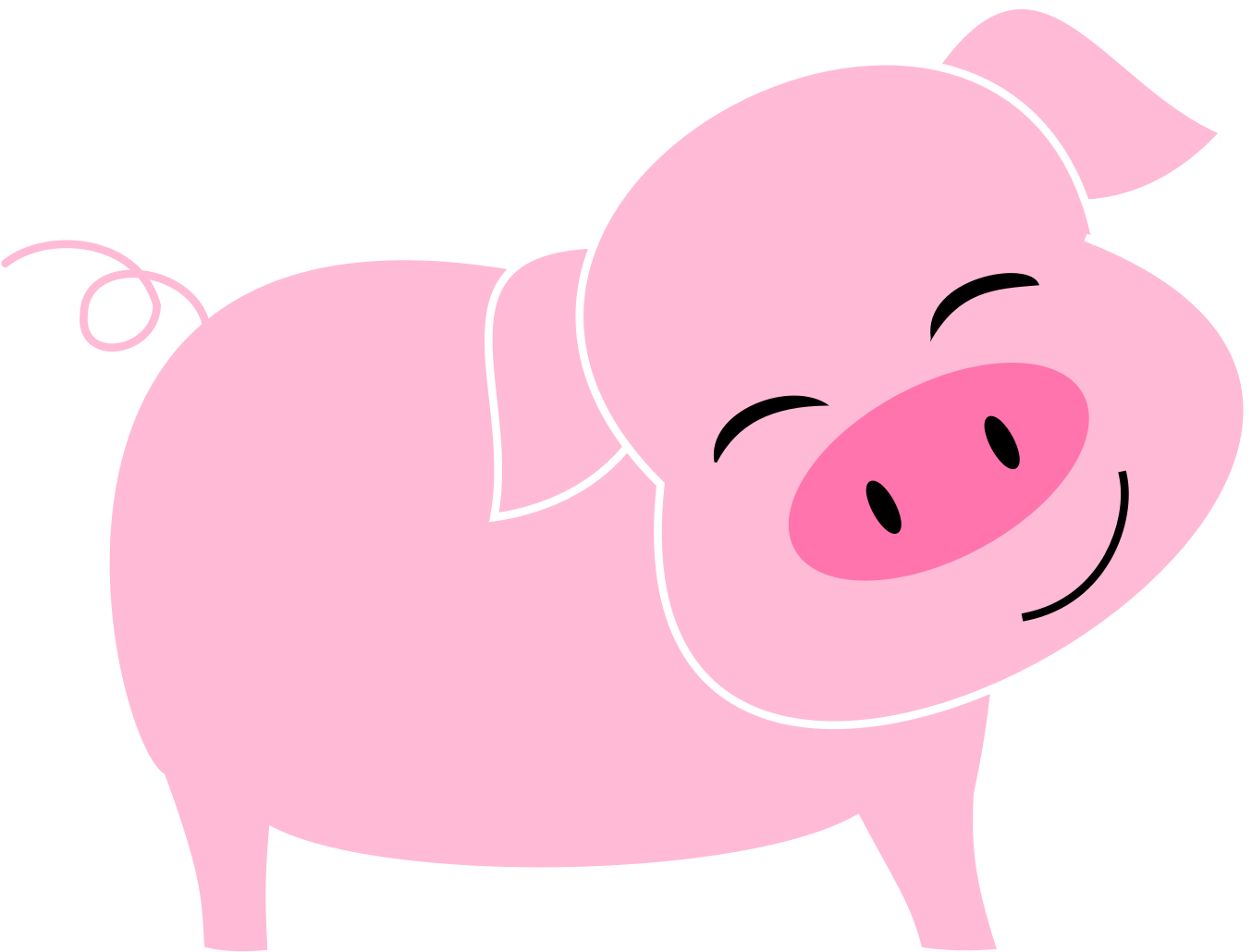 Свинка мультяшная. Розовый поросенок. Свинья на прозрачном фоне. Свинья мультяшная. Прозрачная свинья