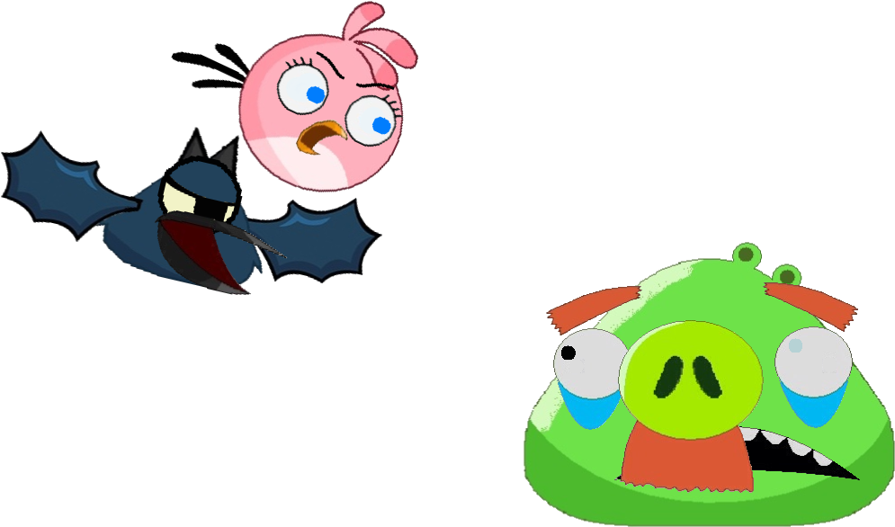 Stella Jumpscaring Foreman Pig By Jared33 - Cartoon (1024x640)