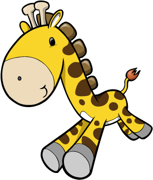 Cartoon Baby Giraffe Images - Cute Giraffe Cartoon Png (360x416)