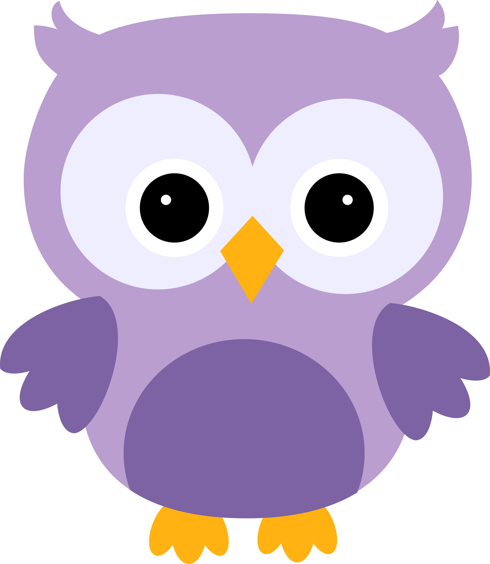 Owl - Buho Clipart (2088x2400)