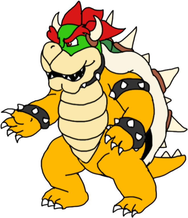 Drawing Tablet Bowser By Starwolf597 On Deviantart - Bowser Drawing (686x800)