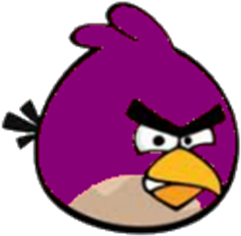 Magenta Angry Bird - Angry Birds Purple Bird (420x420)