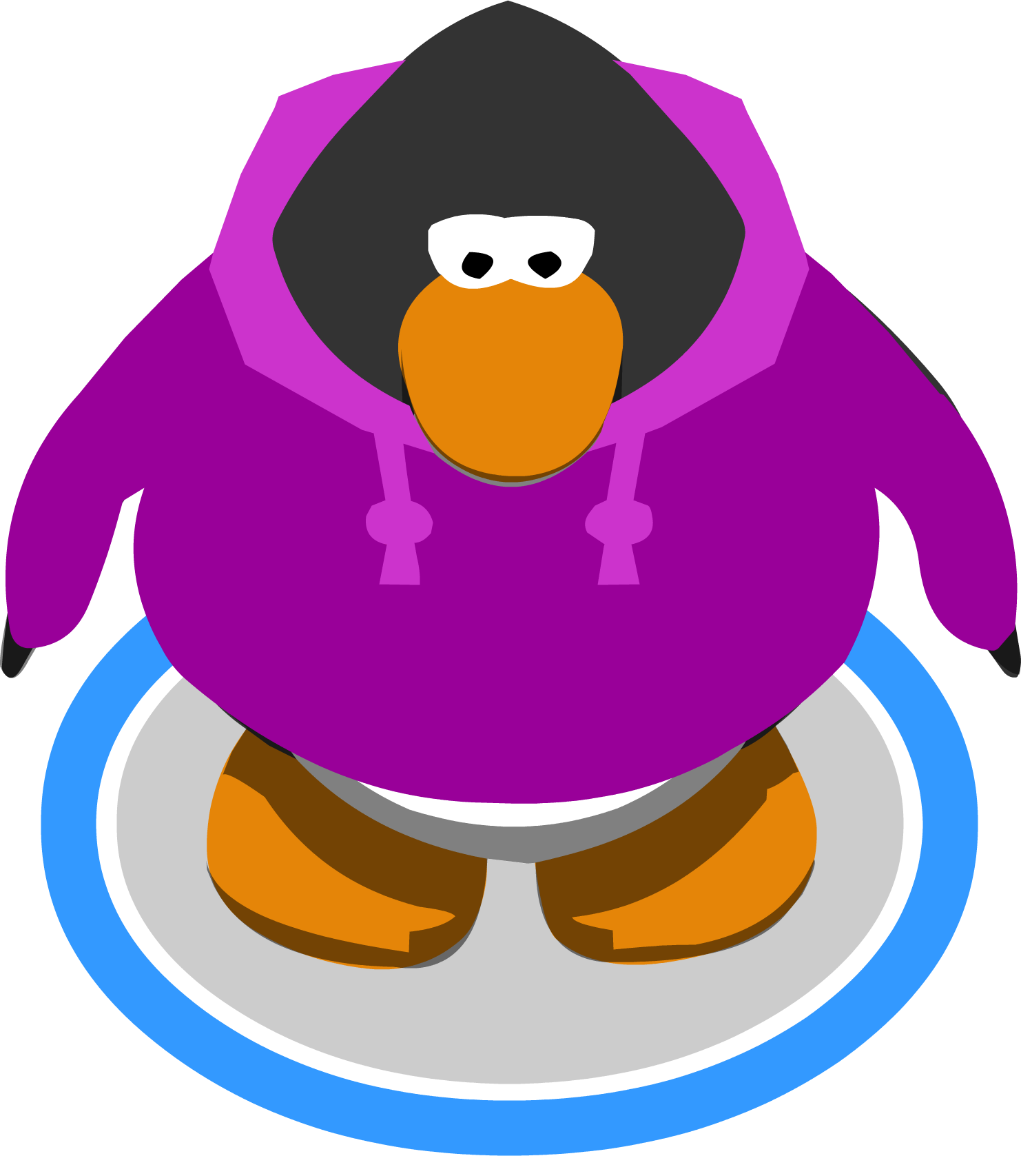 Purple Hoodie Ig - Club Penguin Drums (1482x1677)