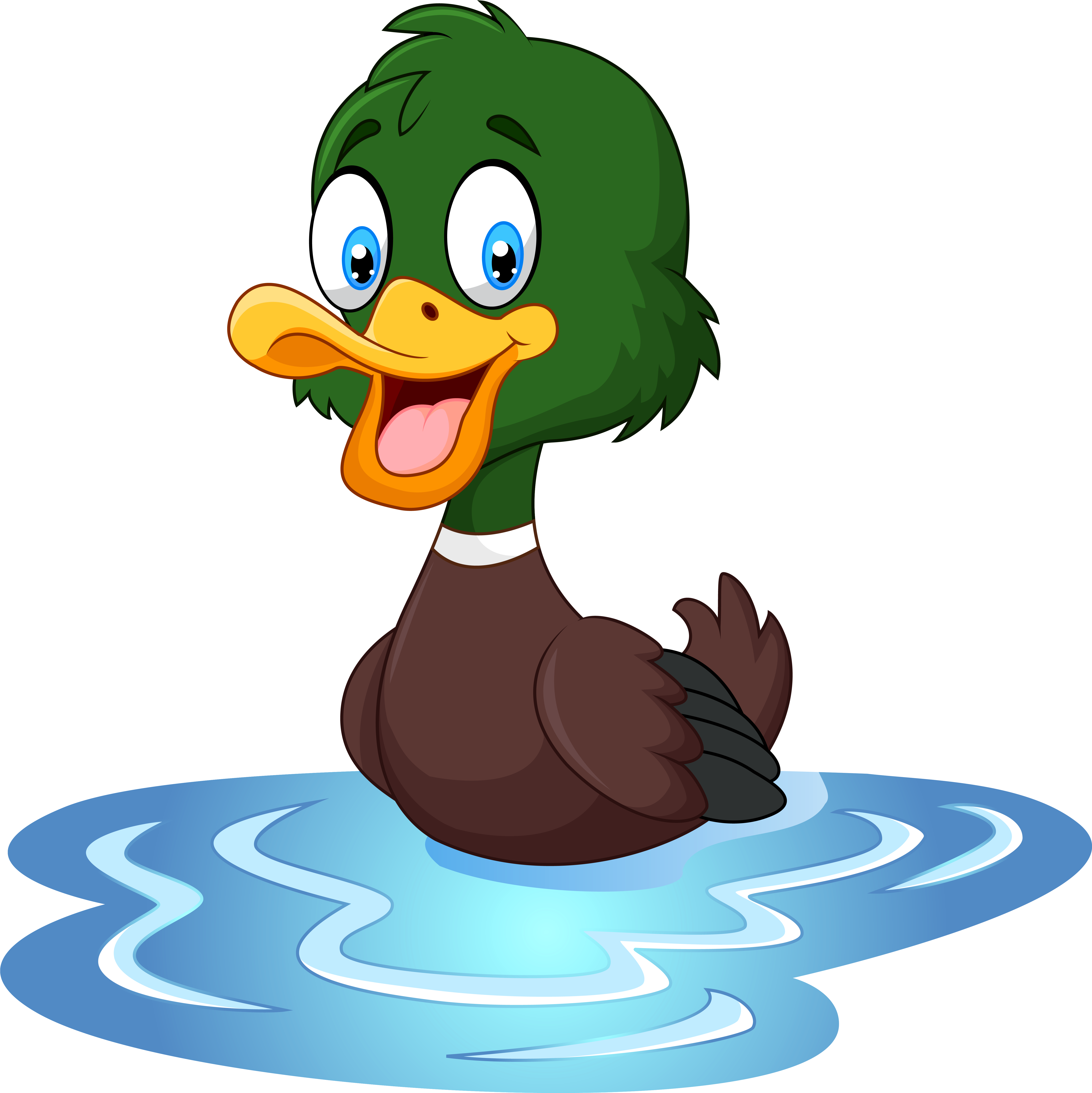 Duck Clipart - Cartoon Ducks (6055x6059)