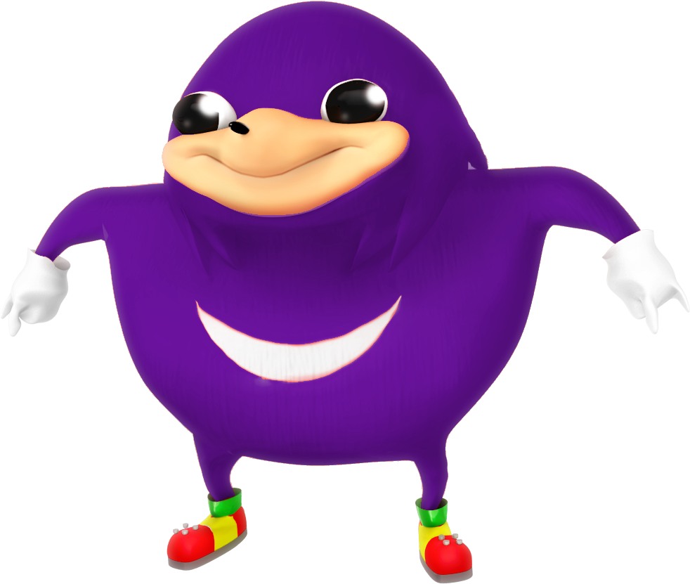 Ycjkbcy - Purple Ugandan Knuckles (1000x1000)