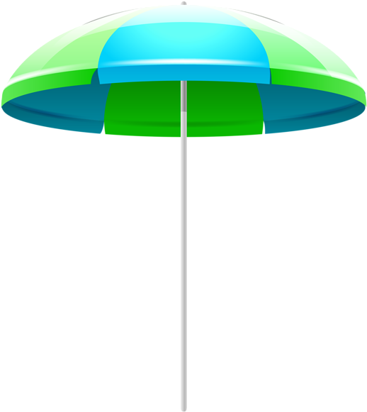 Beach Umbrella Png Clipart Picture - Summer Beach Umbrella Png (533x600)
