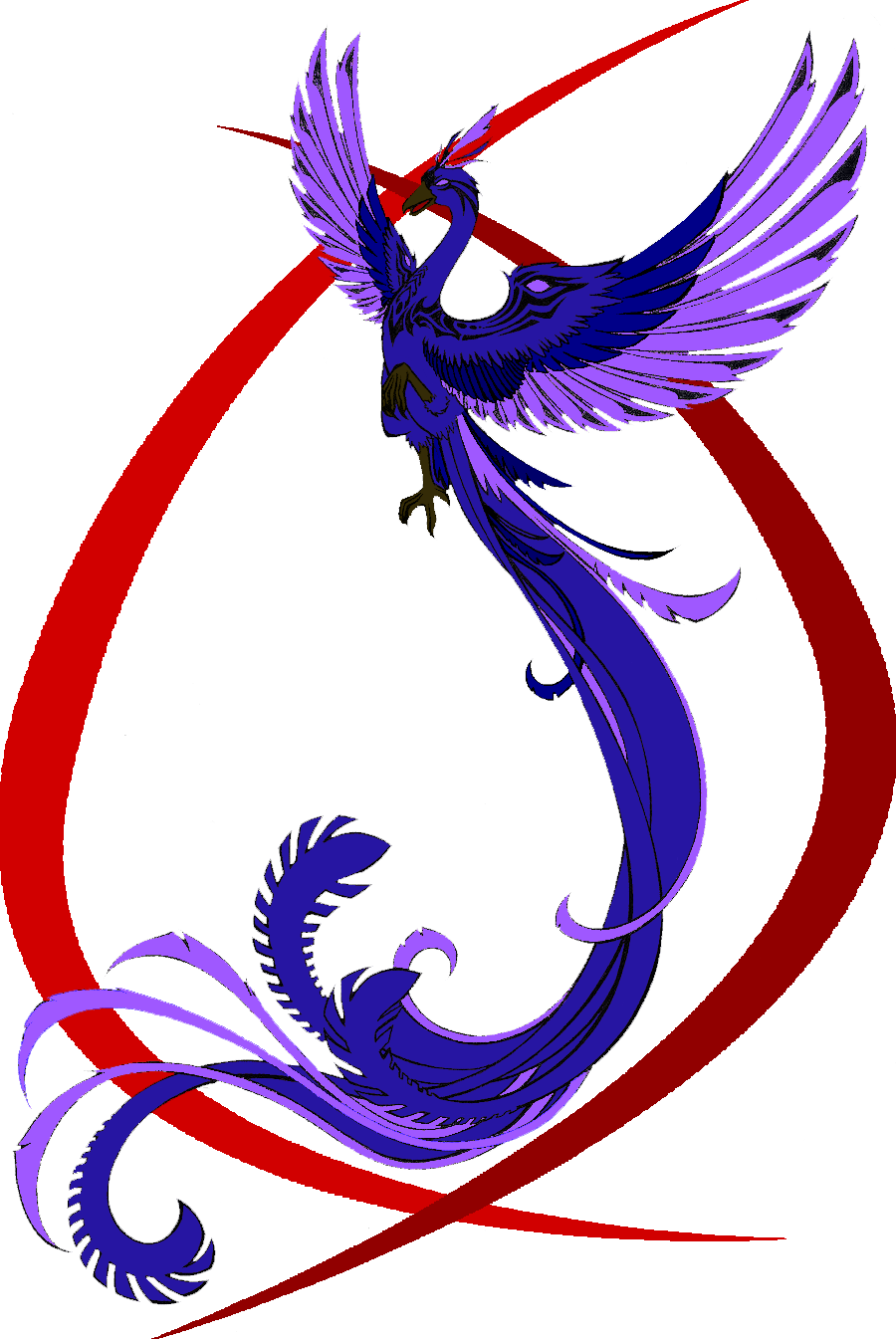 Gallery Images And Information - Purple Phoenix Bird (900x1345)