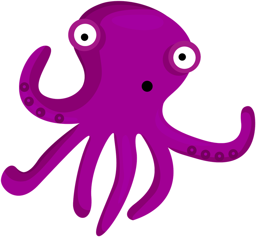 Say Hello - Sea Creature Sea Animal Cartoon (900x900)