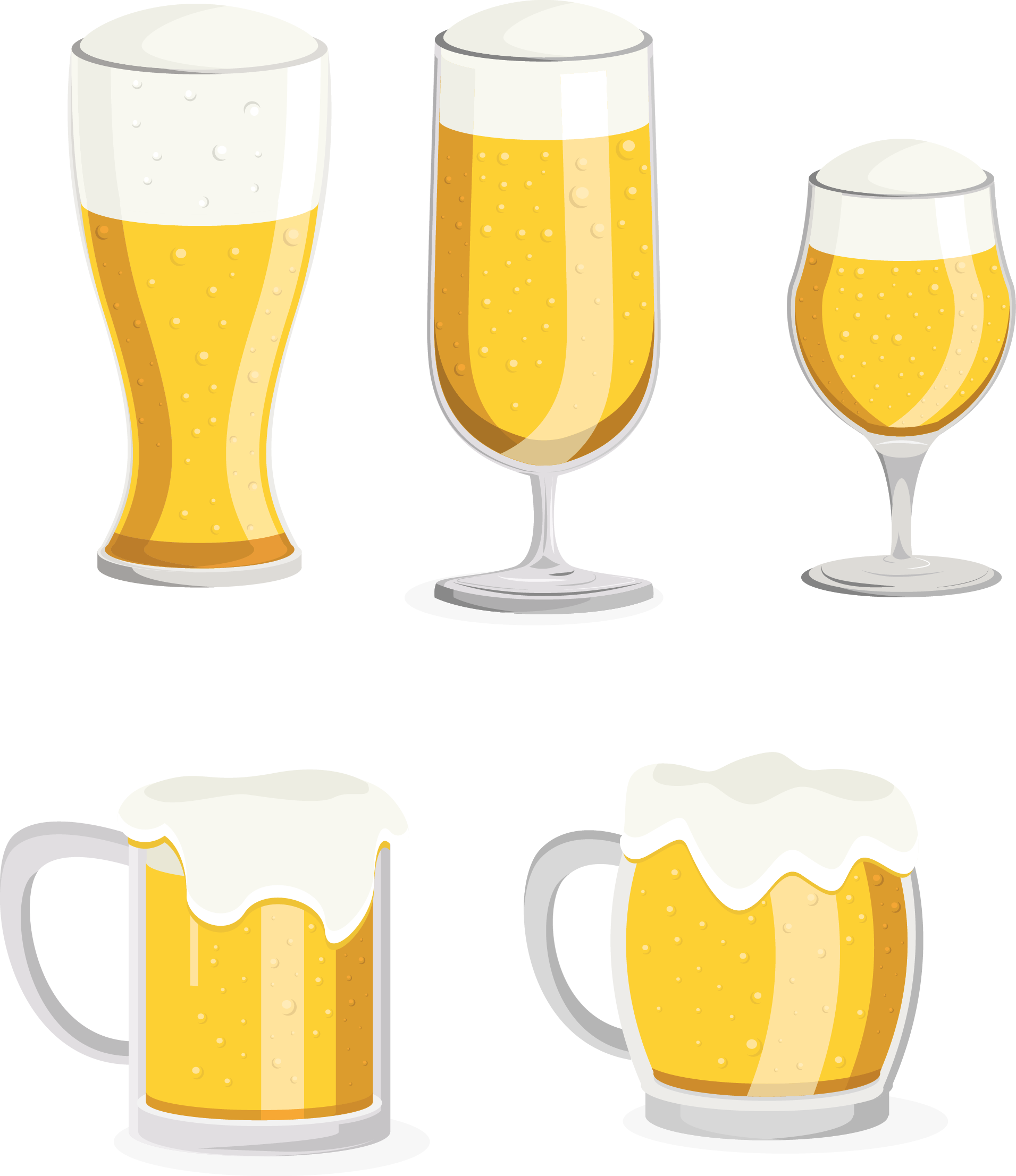Beer Glassware Mug Pint Glass Clip Art - Cup (1911x2213)