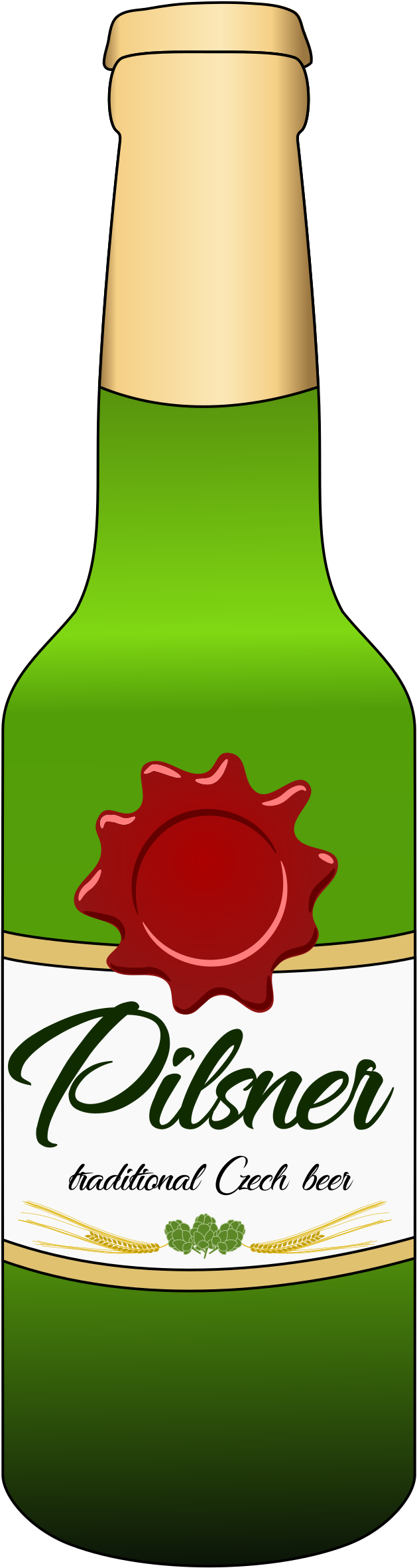 Big Image - Beer Bottle Clip Art (666x2400)