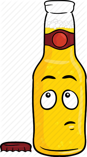 Cartoon Beer - Cartoon Bottle Of Beer (285x512)