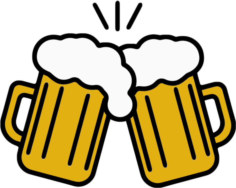 Beer Mug Vector By Checonx - Beer Mugs Cheers Png (1003x796)