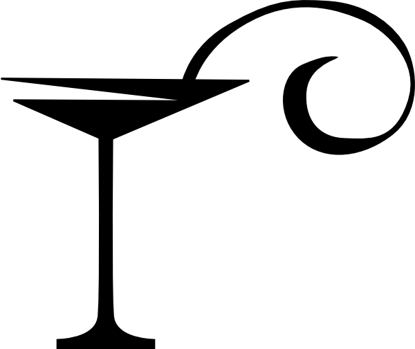 Martini Glass Clip Art (600x504)