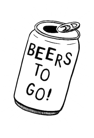Beer Can - Beer Can Black And White (480x480)
