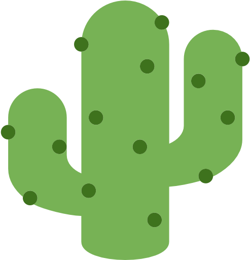 Cactus Free Icon - Transparent Background Emoji Cactus (512x512)