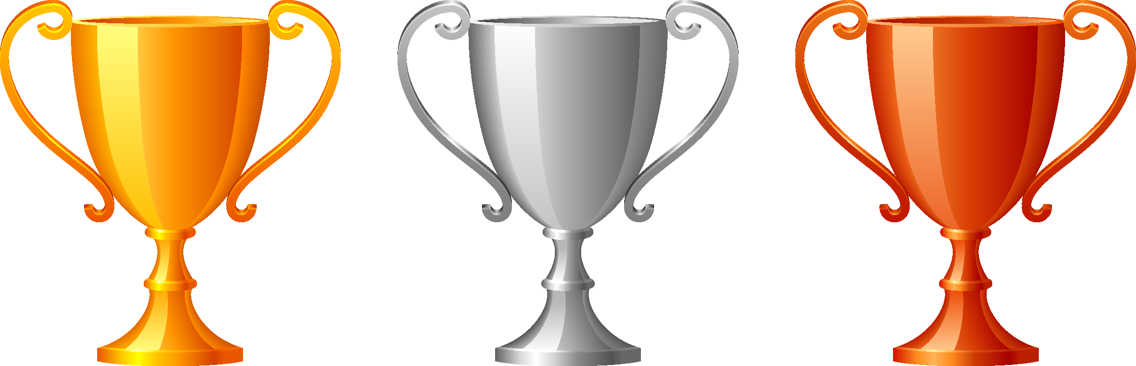 Trophy Award Royalty-free Clip Art - Trophy Award Royalty-free Clip Art (2244x723)