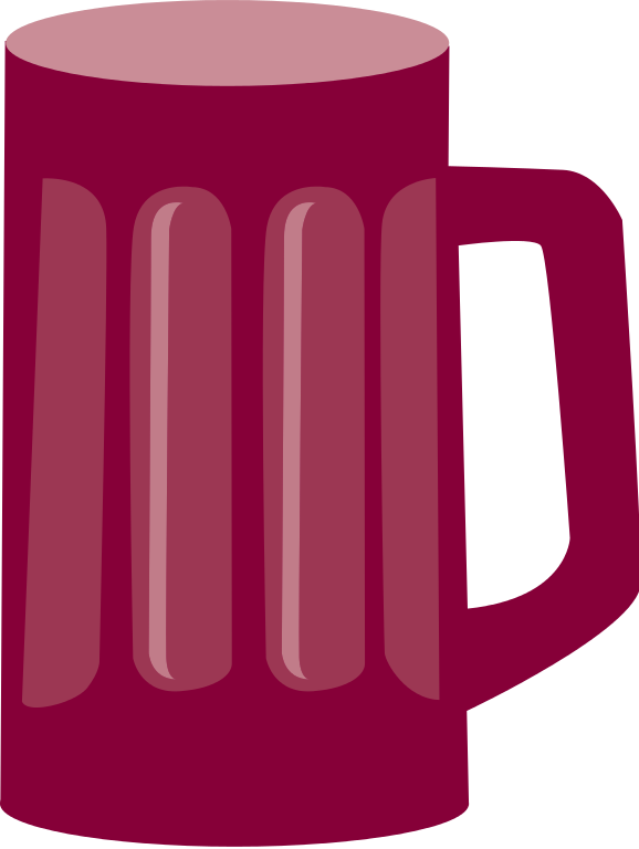 Red Beer Mug Icon - Clip Art (578x768)