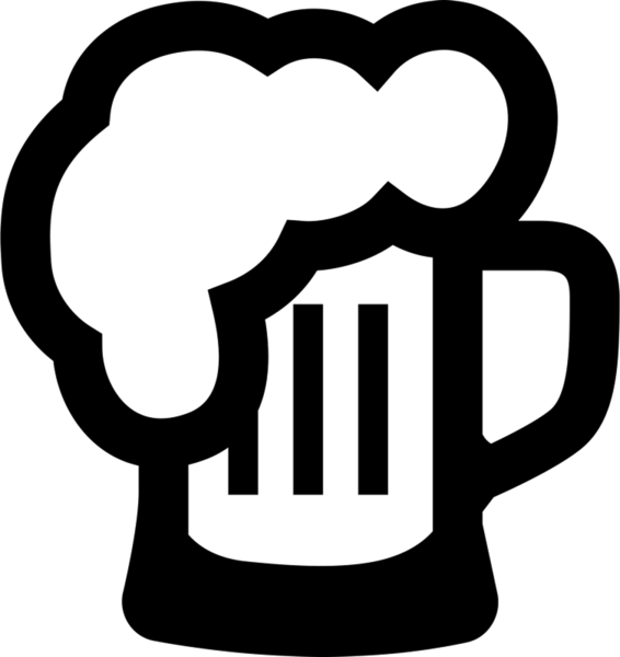 Beer Foaming Over Mug Rubber Stamp - Beer (566x600)