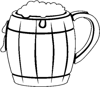 Margarita Coloring Pages Beer Page - Beer Coloring Page (476x333)