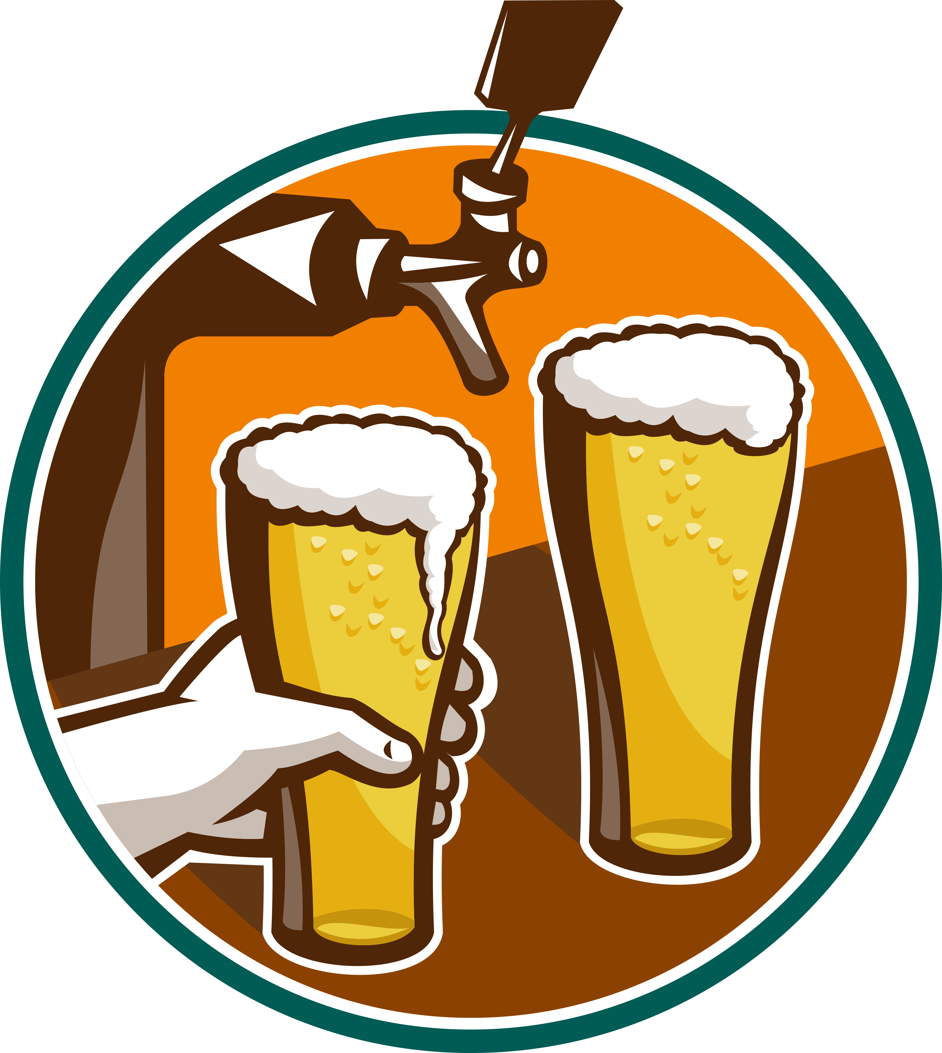 View Larger Image San Diego Craft Brewery Guide - Beer In Hand Vector (3000x3351)