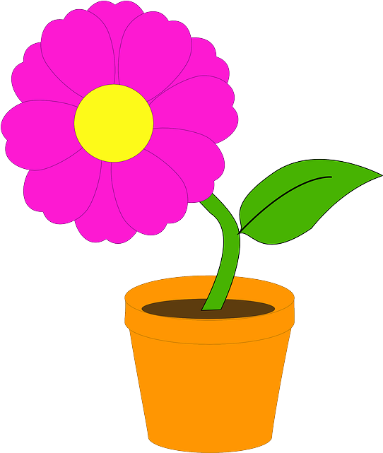 ¿qué Es Una Planta - Flower In A Pot (652x652)