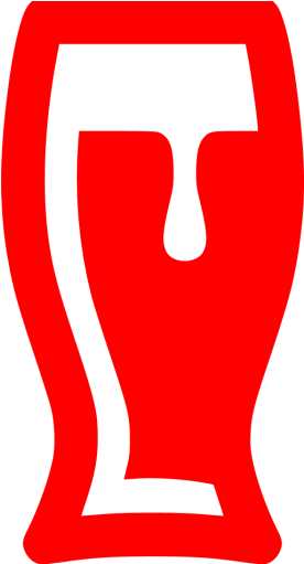 Red Beer Glass Icon - Beer Glass Icon Png (512x512)