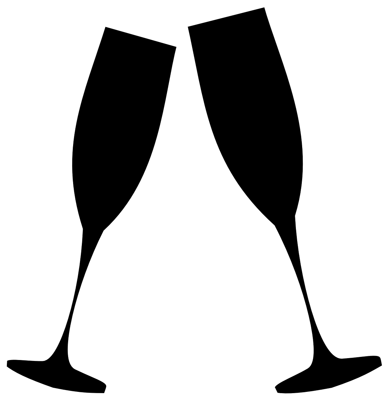 How - Champagne Glass Vector (1868x1920)