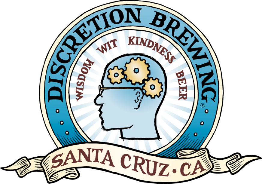 Drinking Clipart Brewery - Discretion Brewery Santa Cruz (872x612)