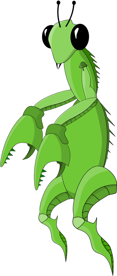 The Mantis Will Have No Walking Animation As He Uses - Illustration (1017x1003)