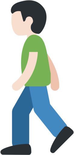 Twitter Twemoji Png Walk Emoji - Person Walking Emoji (512x512)