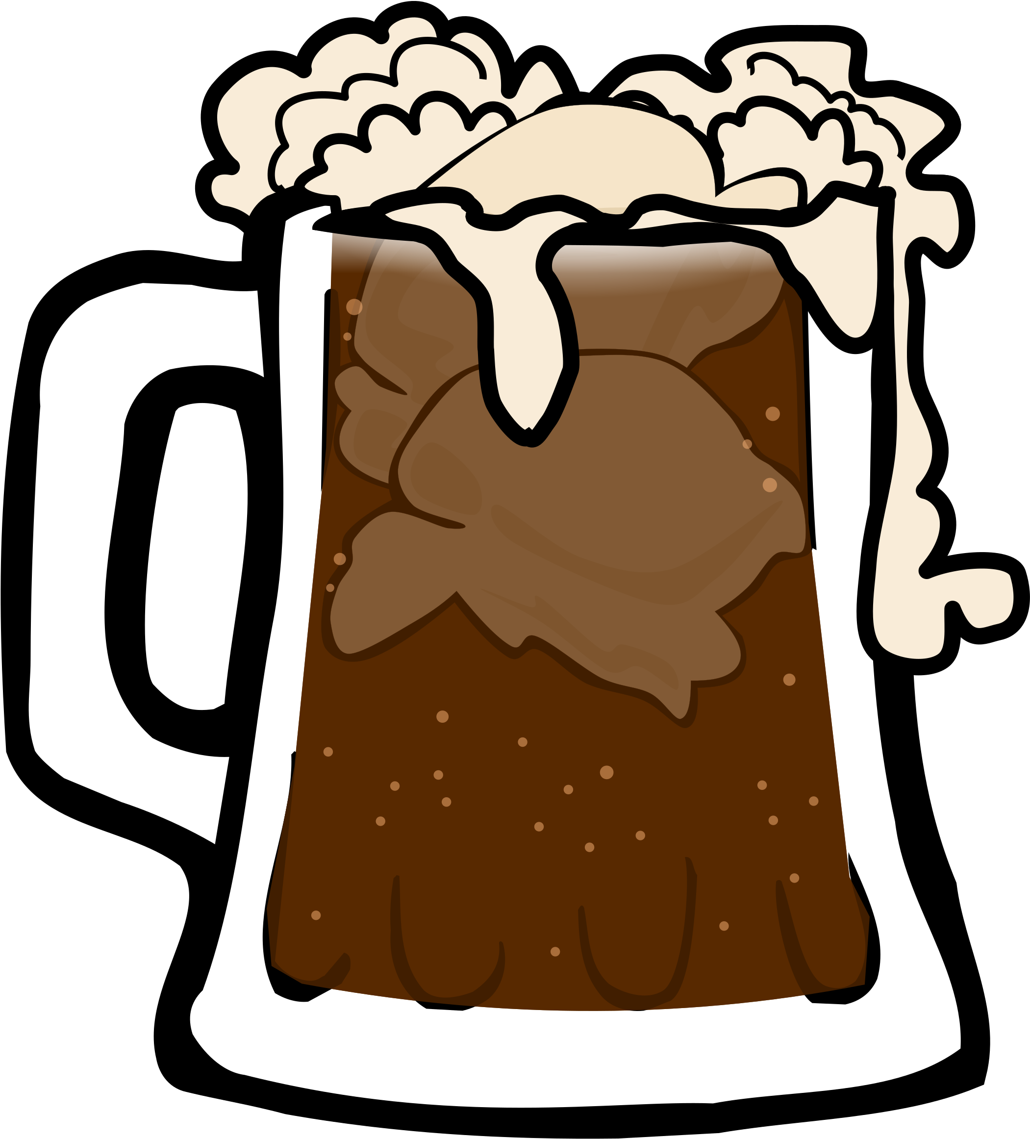 Root Beer Float - Root Beer Float Clipart No Background (2397x2400)