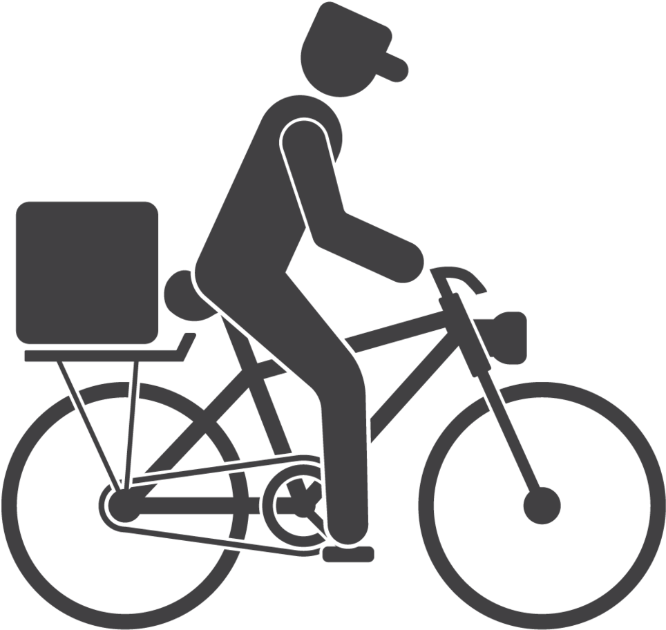 Crowler Craftbeer Delivery - Delivery Bike Clipart Png (1000x1000)