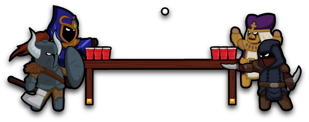 Beer Pong Role Playing Characters - Beer Pong (627x248)