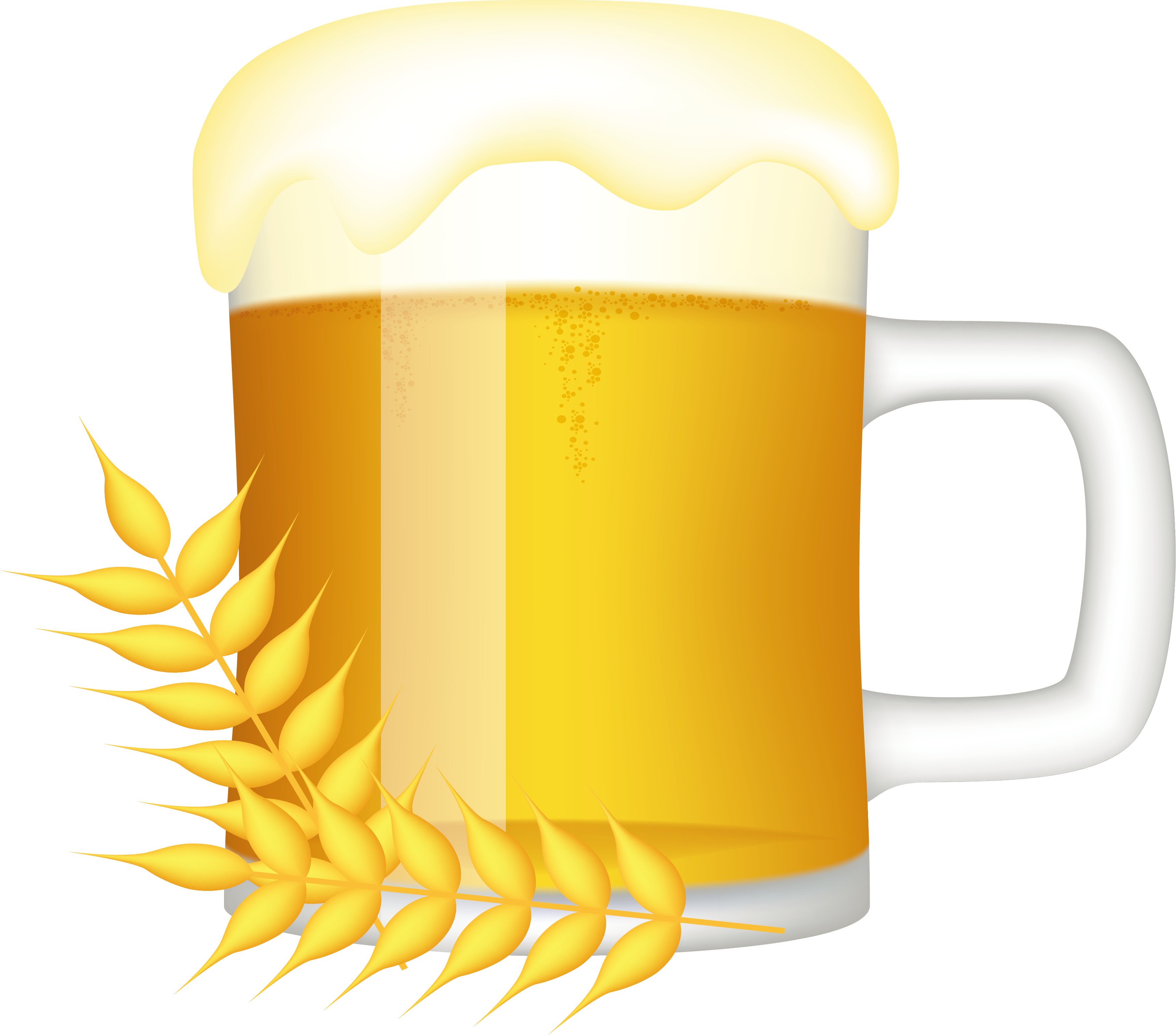 Beer Glasses Mug Clip Art - Beer Glasses Mug Clip Art (3444x3031)