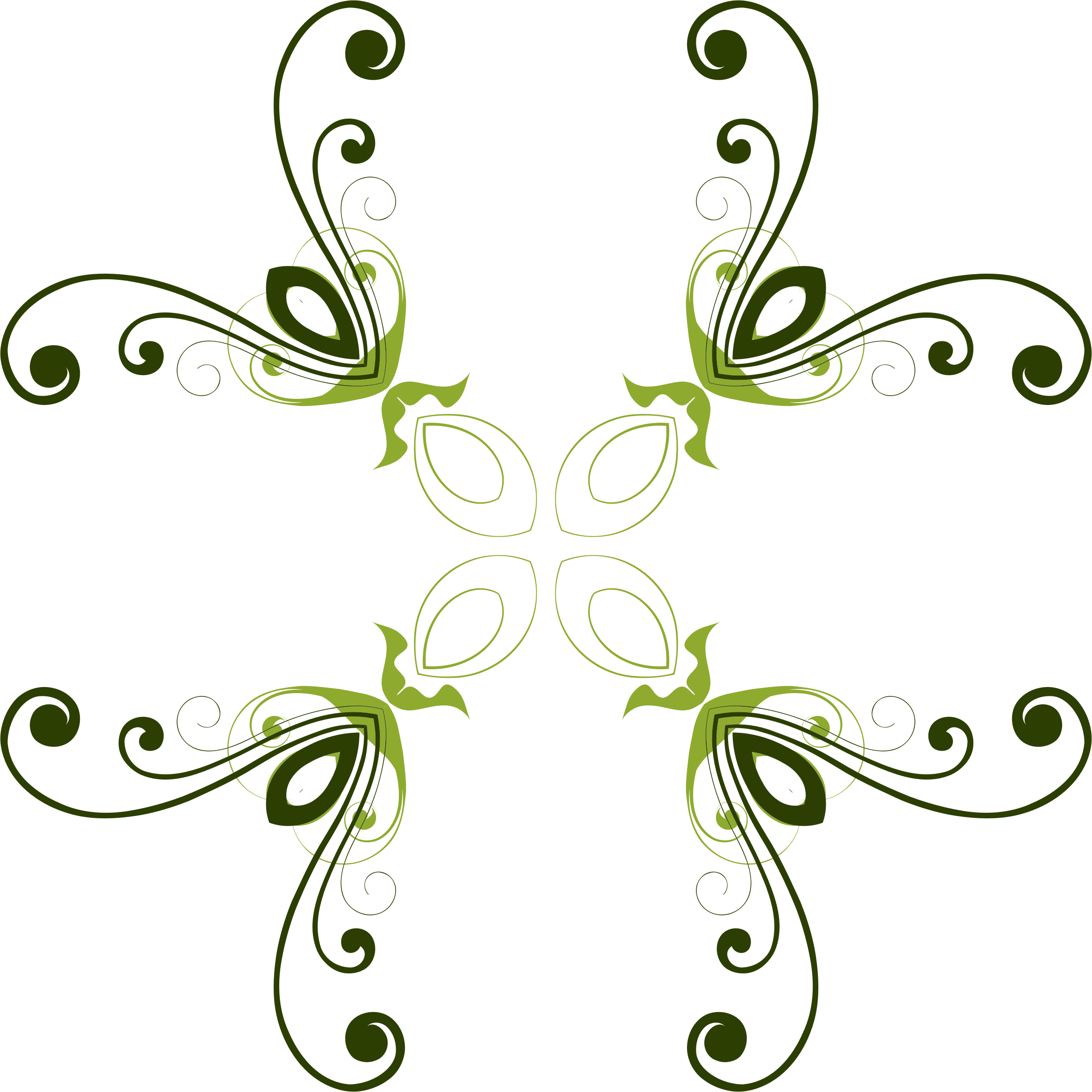 This Free Icons Png Design Of Flourish Flower Design - Flourish Flower Design 4 (2338x2338)