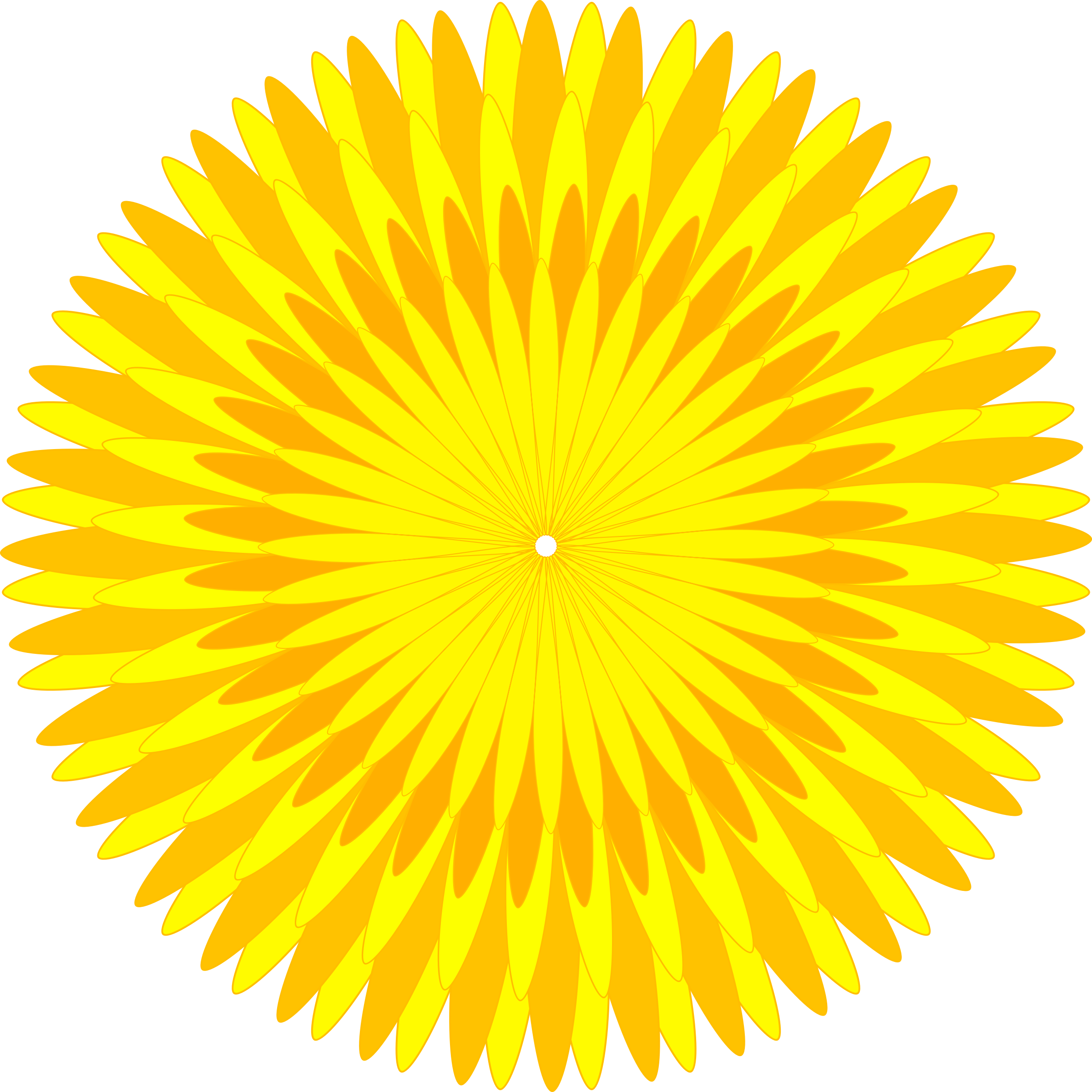 Yellow Dandelion Clip Art (2400x2400)