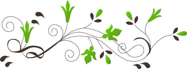 Flower Corner Clip Art At Clker Vector Clip Art - Flower Corner Vector Png (600x223)