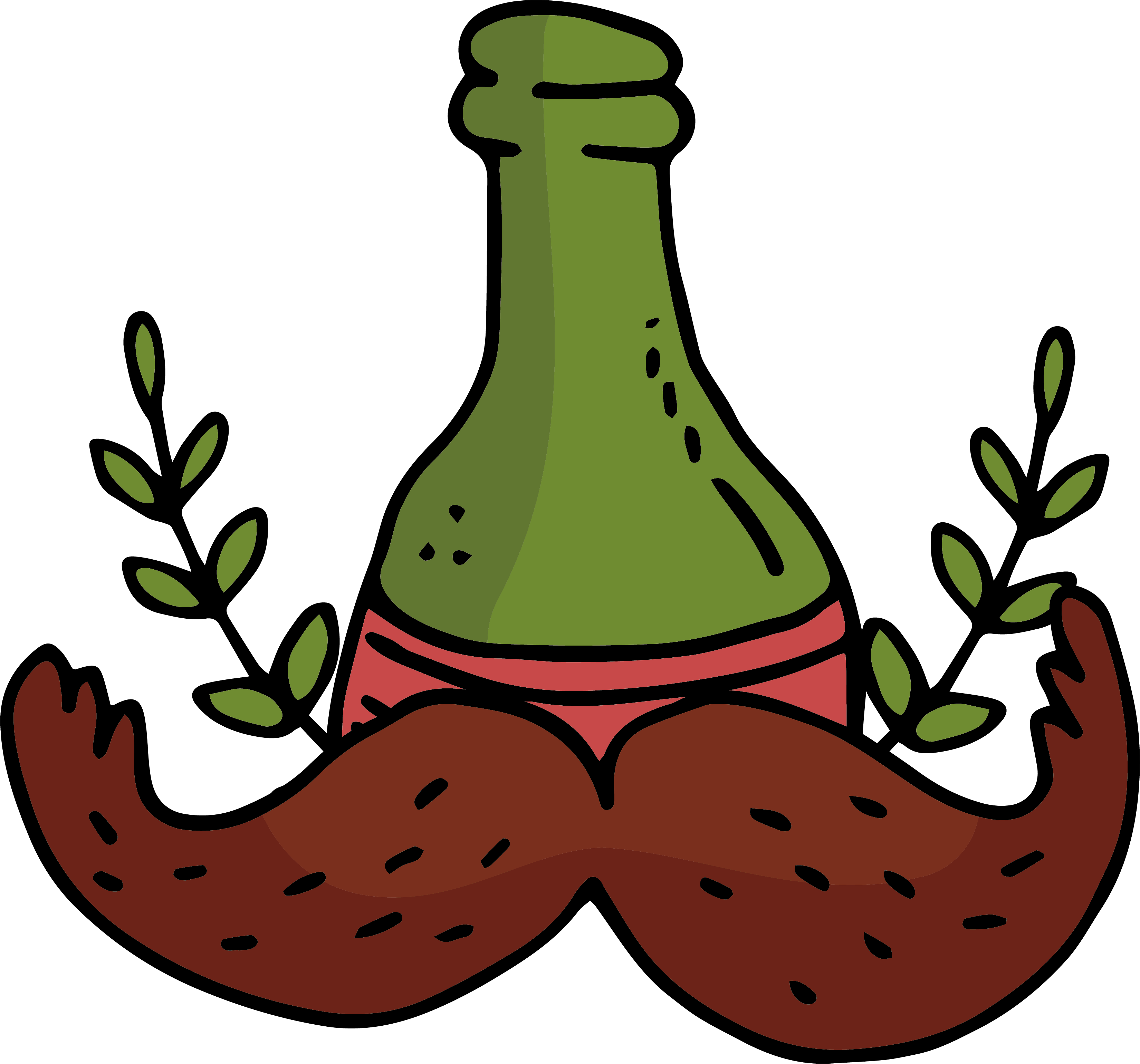 Beer Wine Bottle Clip Art - Beer Wine Bottle Clip Art (3301x3082)