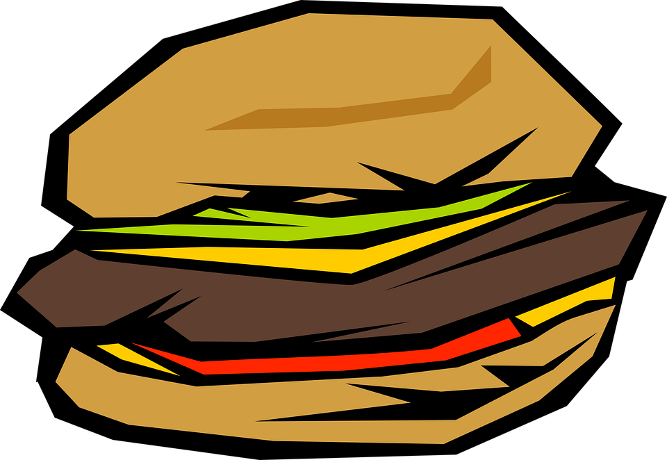 Hamburger Free To Use Cliparts - Clip Art (1087x750)