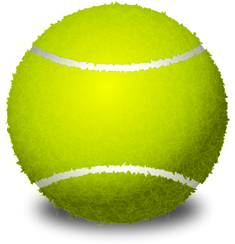 Tennis Ball Clipart Transparent - Tennis Ball Clip Art No Background (958x1024)