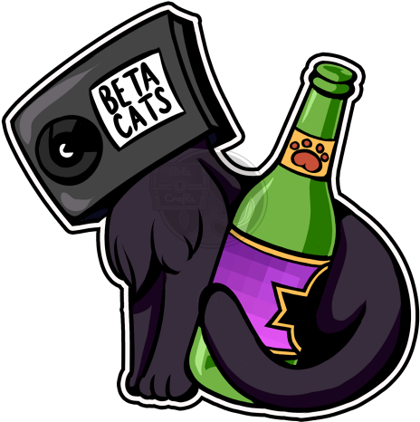 Beta Beer Stickers - Cartoon (500x500)