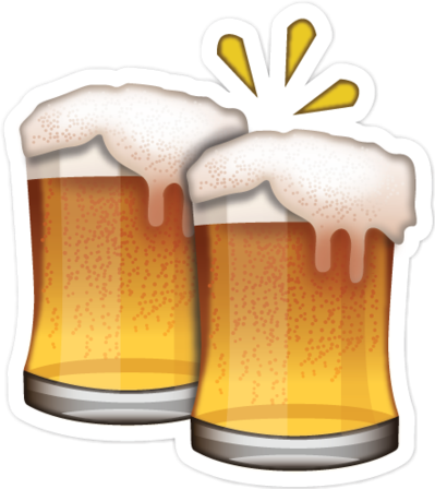 Beer Emoji Png (399x448)