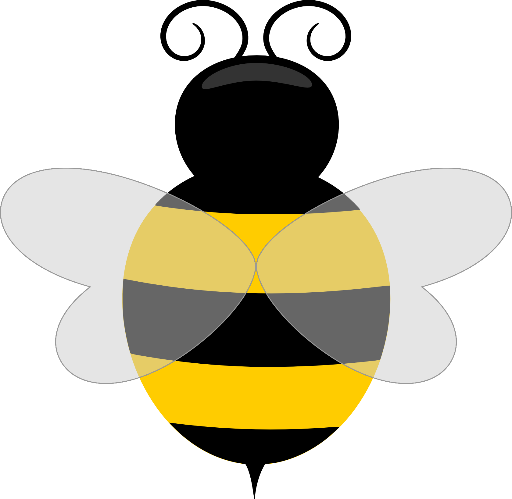 Mixed Clip - Bee Clipart Without Background (1679x1637)