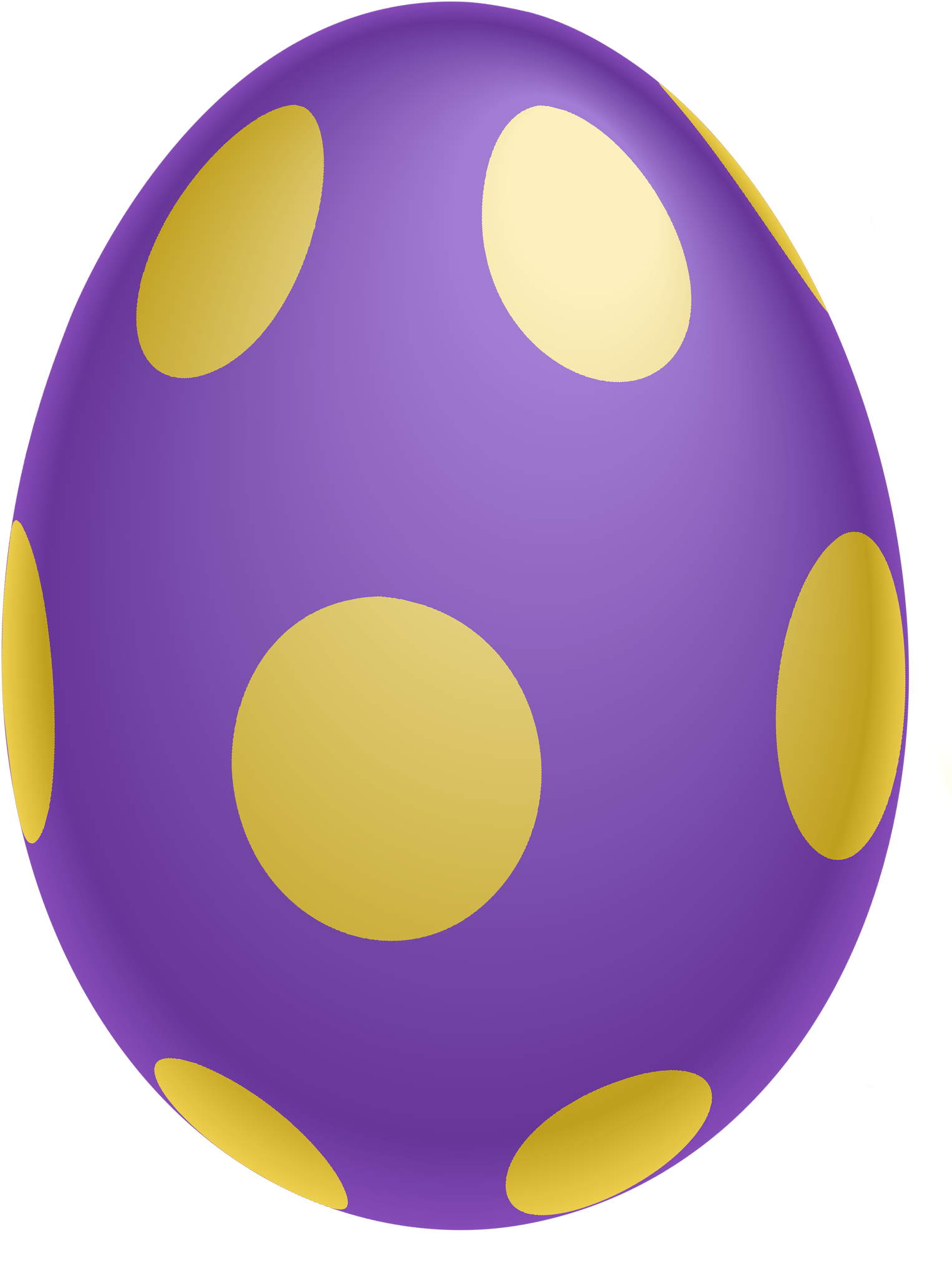 Clipart Transparent Background - Purple And Yellow Easter Egg (1598x2143)
